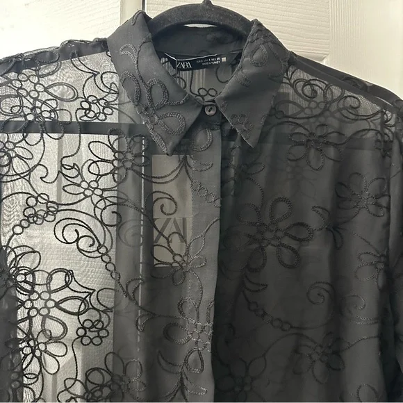 Zara floral blouse - Picture 4 of 4